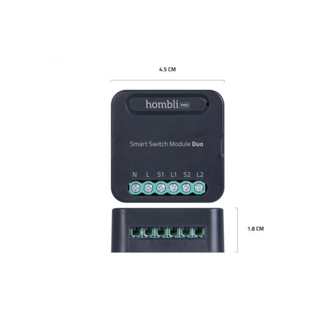 Thumbnail - Hombli Smart Switch Modul Duo - Schwarz