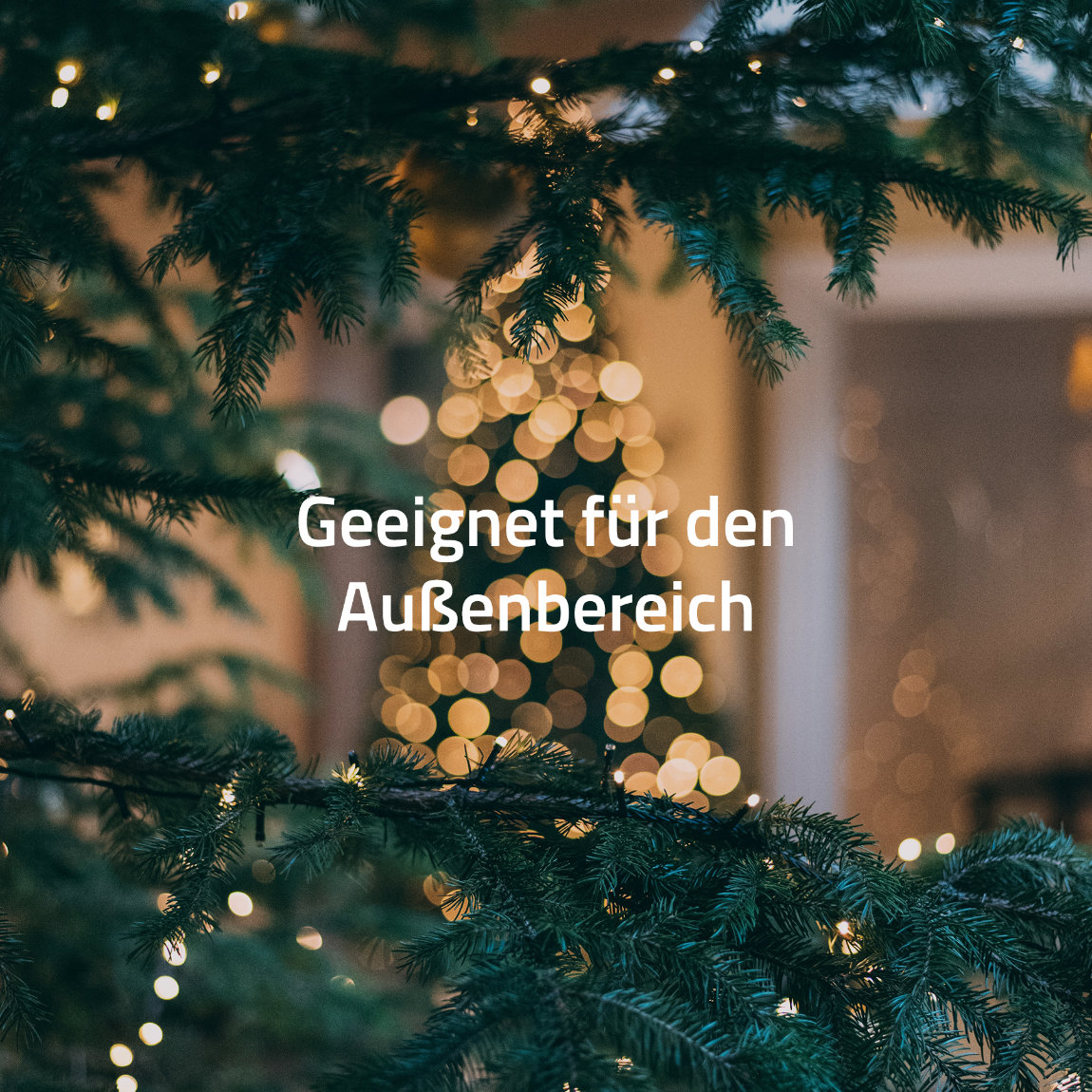 Thumbnail - Hombli Smarte Lichterkette für drinnen und draußen, 20m, farbig & weiß - 2er-Set