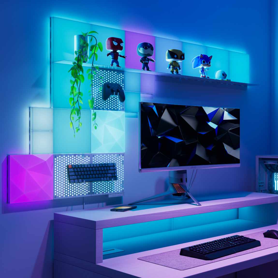 Thumbnail - Nanoleaf Blocks Combo Starter Kit - 10er-Set - Weiß