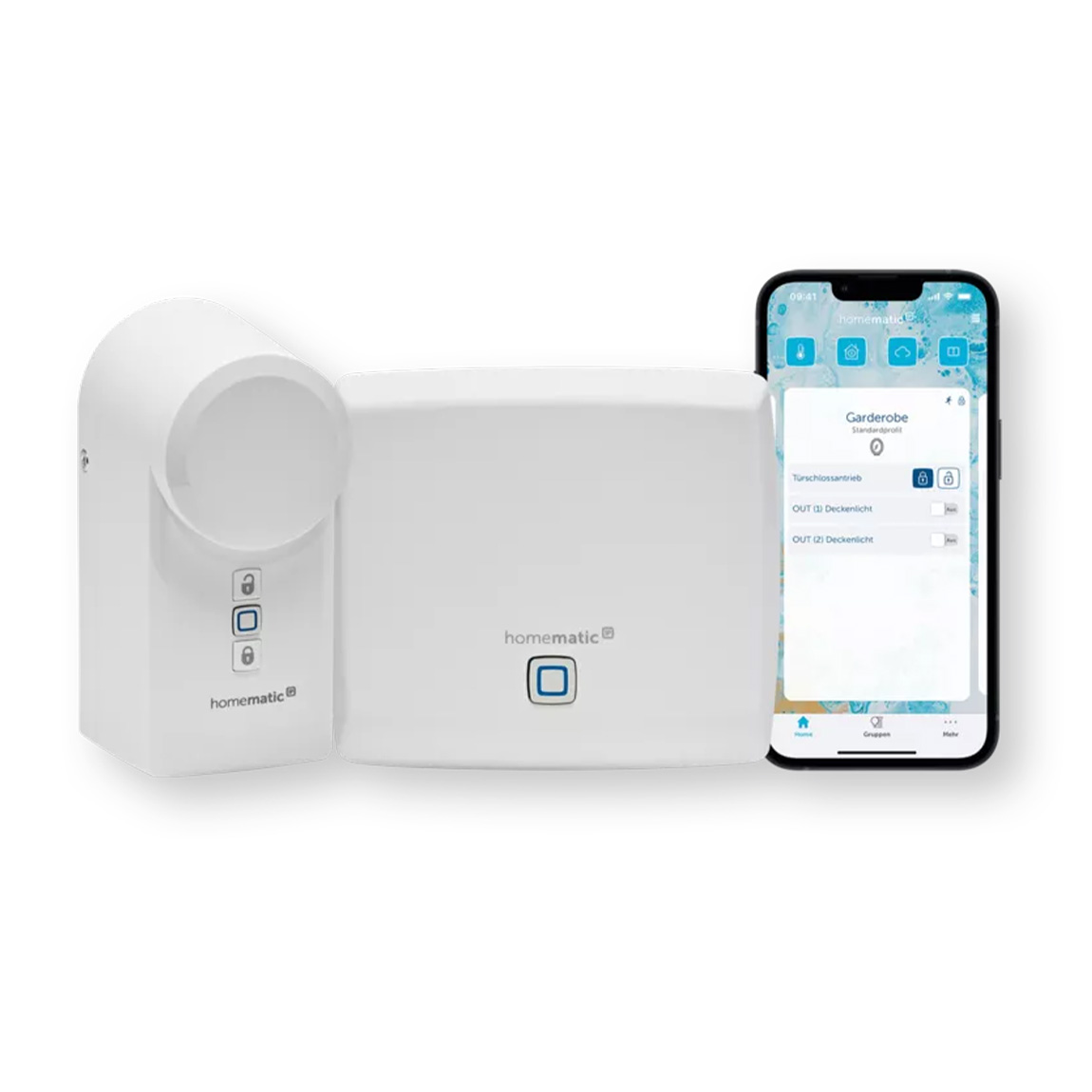 Homematic IP Starter Set Mini Zutritt mit Türschlossantrieb und Keypad