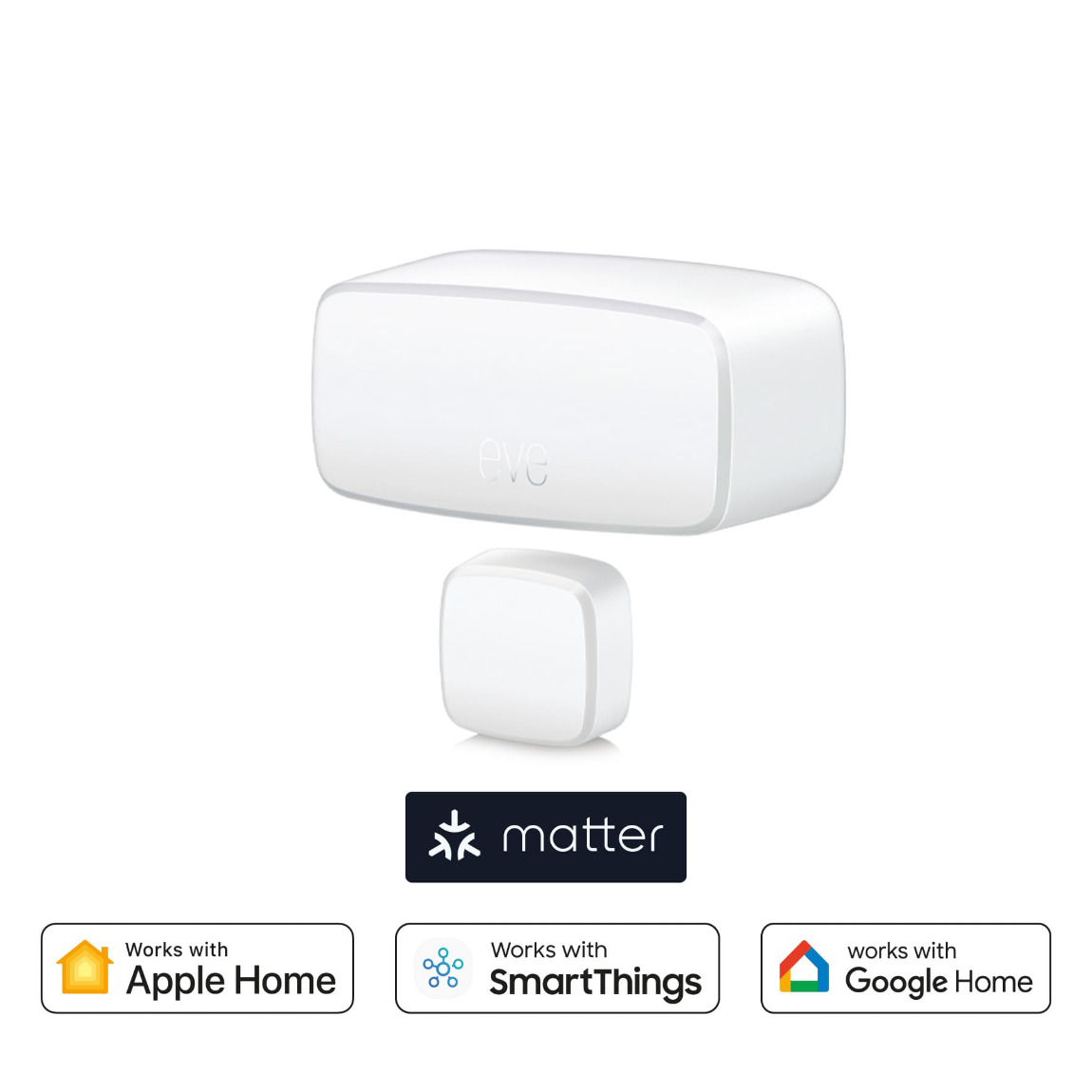 Eve Door & Window Matter 4er-Set - kabelloser Tür-/Fensterkontaktsensor