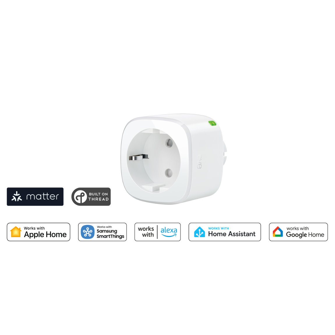 Eve Energy Matter - Smarte Steckdose mit Verbrauchsmessung - 3er-Set