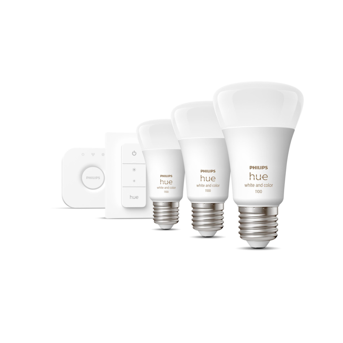 Philips Hue White & Color Ambiance E27 1100lm 3er Starter-Set + Bewegungsmelder