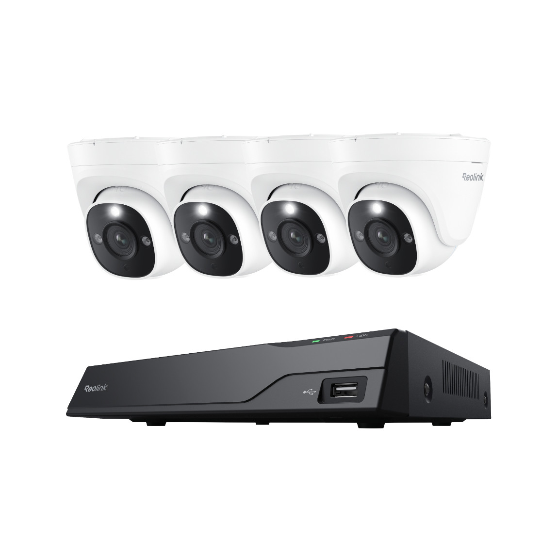 Reolink Set - mit NVS8 Netzwerkrekorder + P334 Außenkamera - Weiß