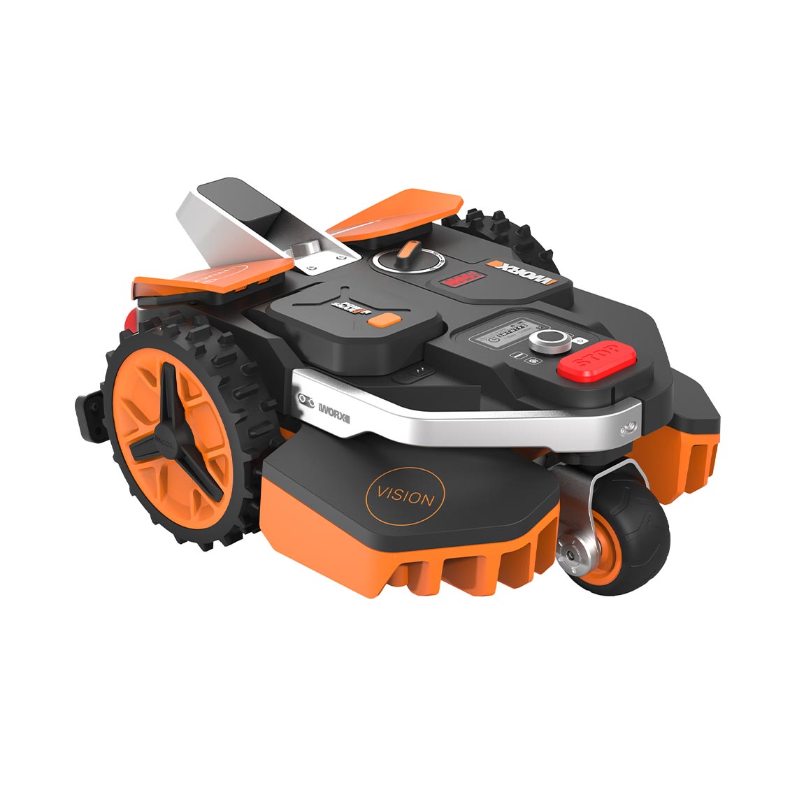 WORX Landroid VISION M600 - Mähroboter für bis zu 600 m² - Orange (+GRATIS Hombli Lichterkette)