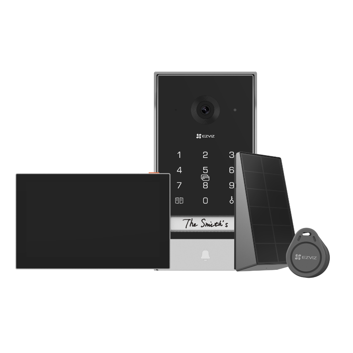 EZVIZ EP7 - Solar Video-T&uuml;rklingel mit Display - Schwarz