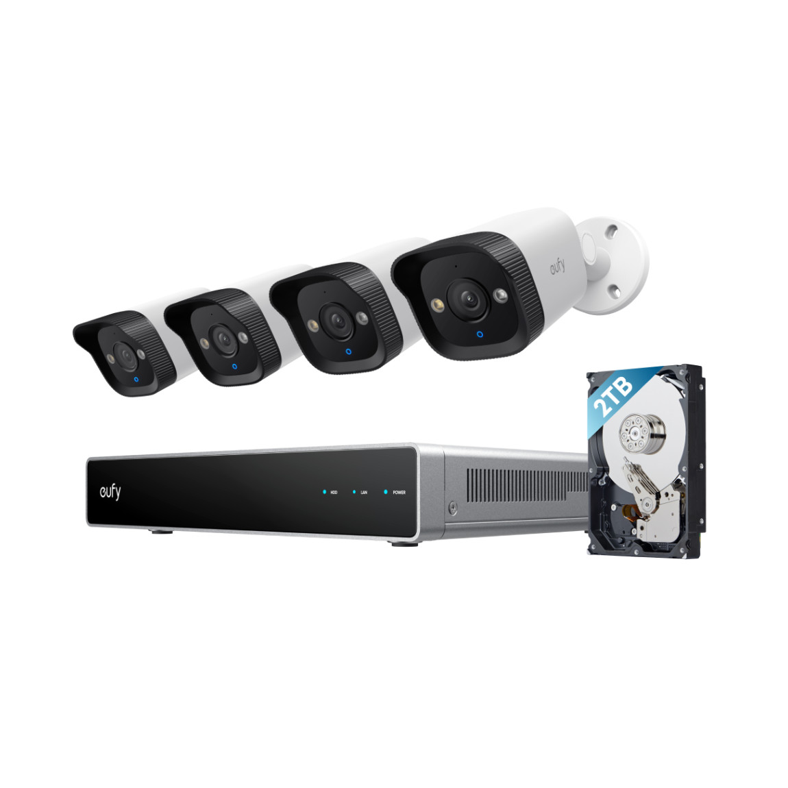 eufy PoE NVR Security System E40 - Kamera-Überwachungssystem - Weiß