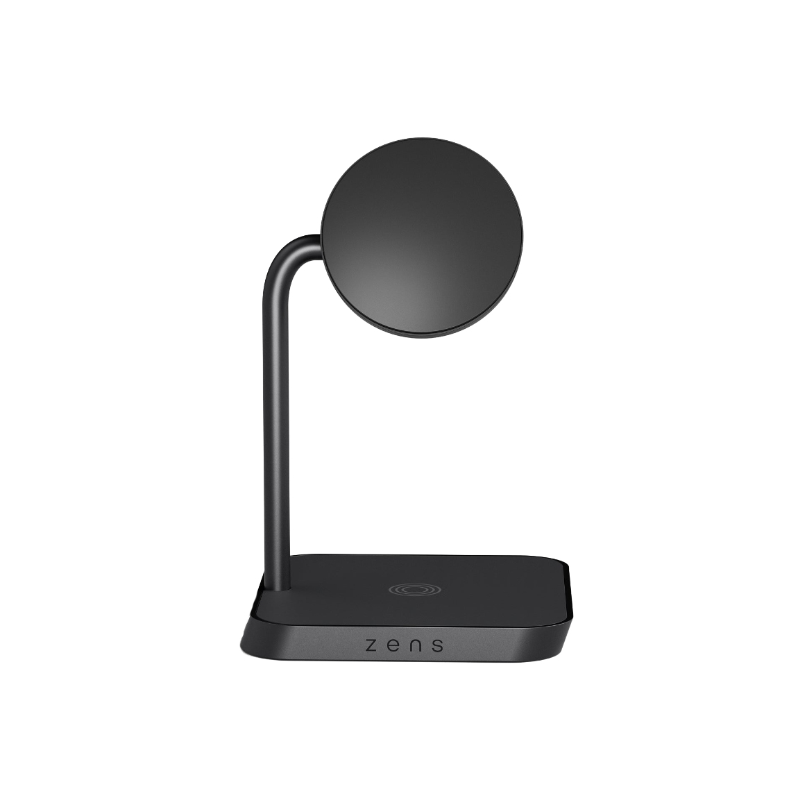 Zens Office Charger 2 - Duo-Ladestation für den Schreibtisch mit Qi2 - Schwarz