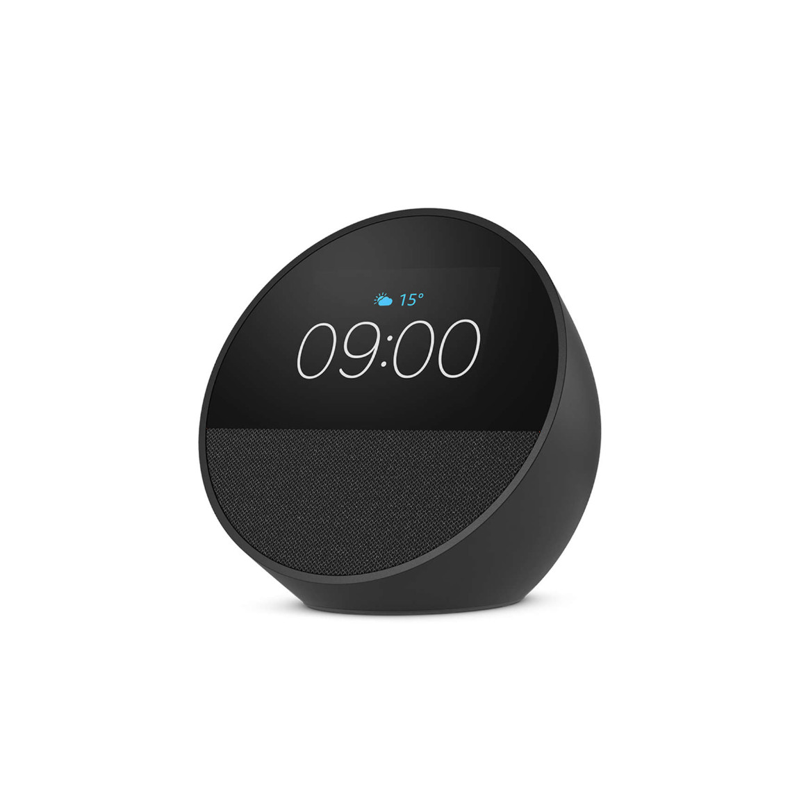 Amazon Echo Spot (Gen. 2) - Smart Clock mit Alexa - Schwarz