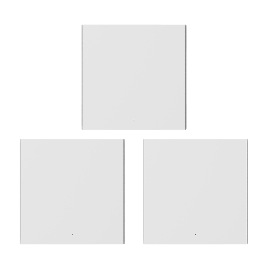 Aqara Smart Wall Switch H1 (ohne Neutralleiter, Einzelschalter) - 3er Set