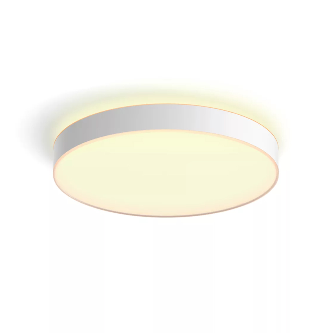 Philips Hue White Ambiance Enrave Deckenleuchte M 2450lm + Dimmschalter - Weiß