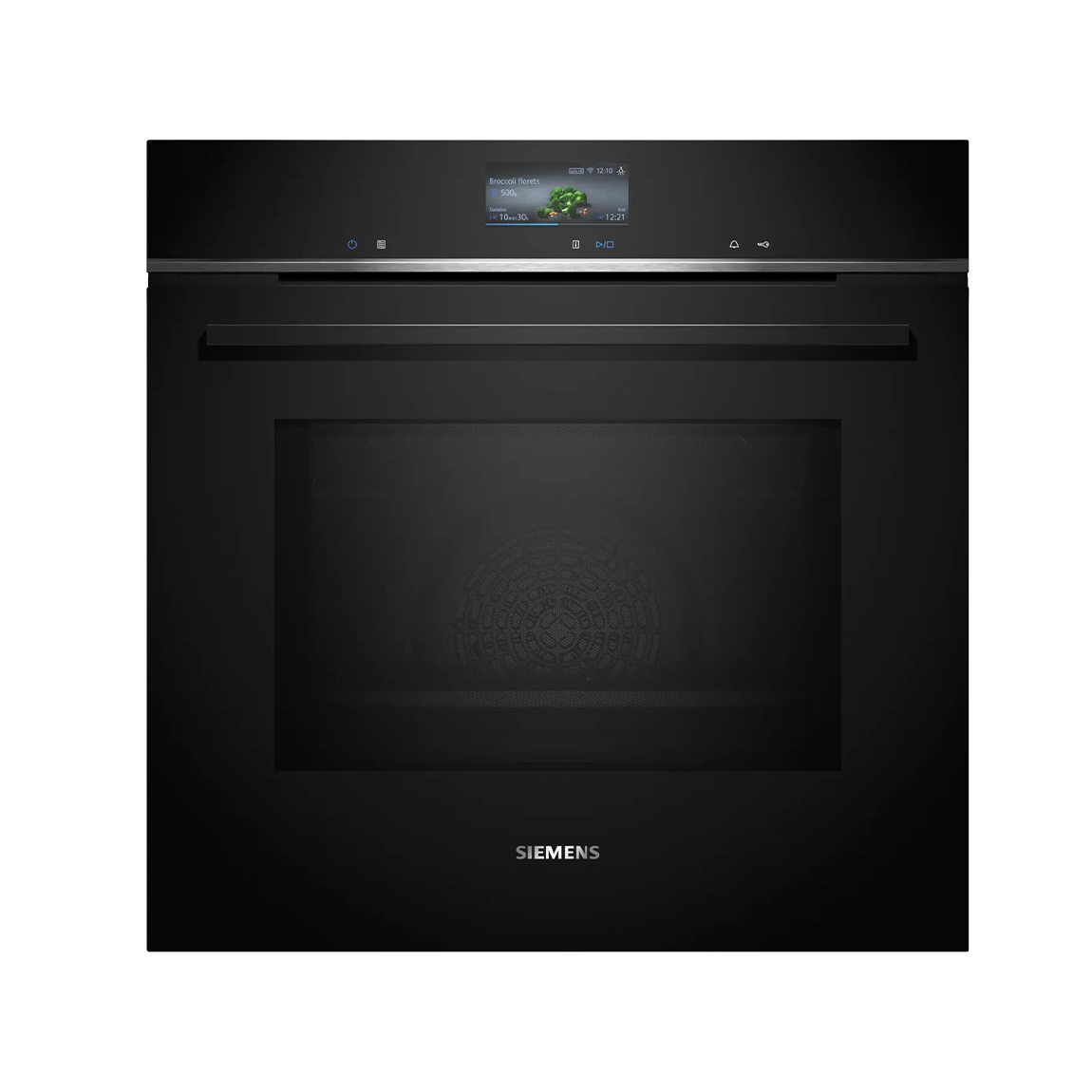 Siemens HM776GKB1 iQ700 Einbau-Backofen mit Mikrowellenfunktion 60 x 60 cm - Schwarz