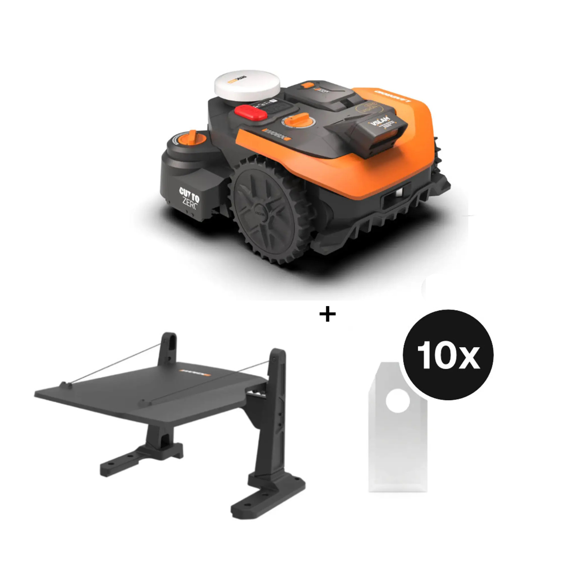 Worx WR308E Landroid Vision Cloud (Stereo) + gratis Garage + gratis Ersatzklingen