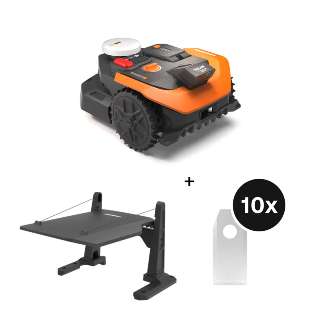Worx WR365E Landroid Vision Cloud (Stereo), bis 650 m&sup2; + gratis Garage + gratis Ersatzklingen
