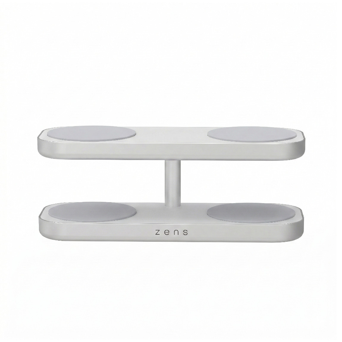 Zens Quattro Wireless Charger Pro 4 - Kompakte 4-in-1 Ladestation mit Qi2 - Weiß