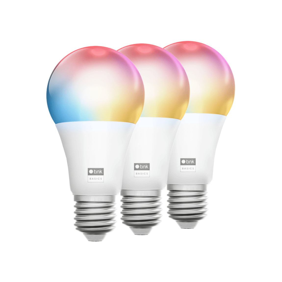 tink Basics Matter White & Color E27 Bulb - Dimmbares Leuchtmittel - 3er-Set
