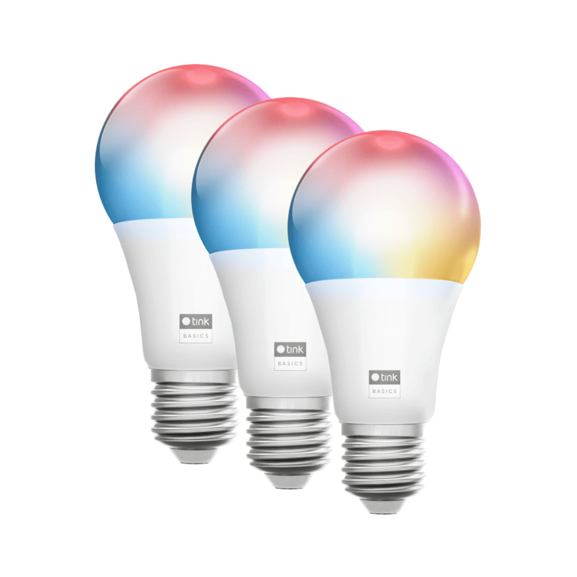 tink Basics Matter White & Color E27 Bulb - Dimmbares Leuchtmittel - 3er-Set
