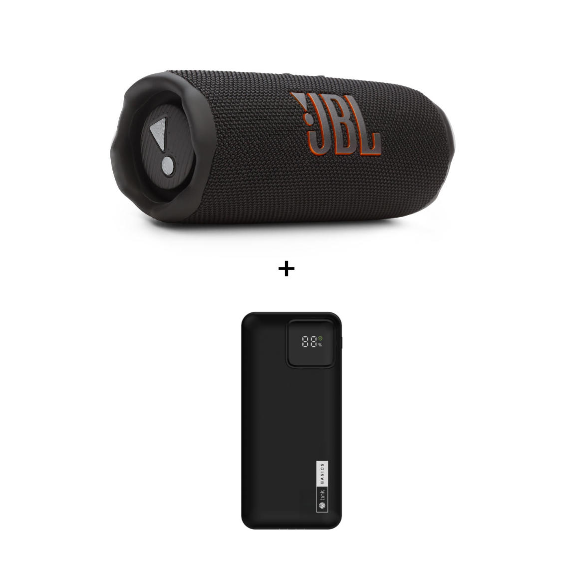 JBL Flip 7 + tink Basics Powerbank - 20.000 mAh 20W
