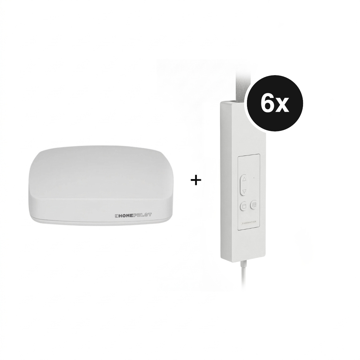HOMEPILOT Starter Set - mit Gateway premium + 3 Rademacher Universal Gurtwickler smart