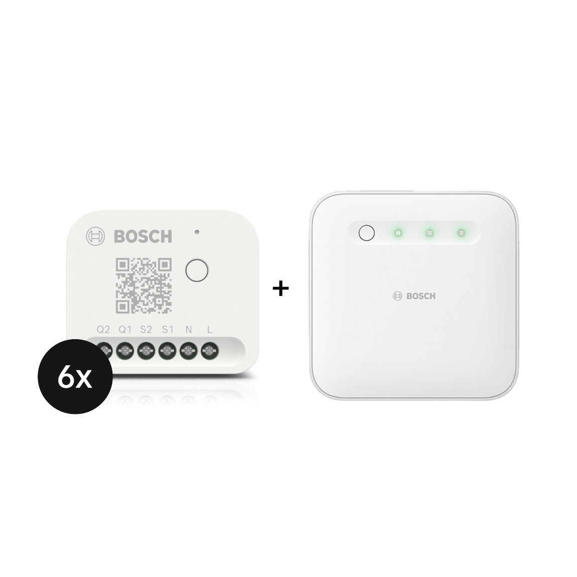 Bosch Smart Home - Starter Set Licht-/ Rollladensteuerung mit 6 Unterputz-Aktoren
