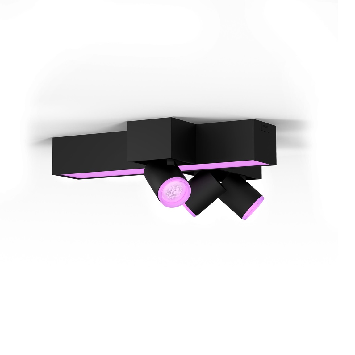 Philips Hue White and Color Ambiance Centris Cross Spot 3flg. 2810lm - Schwarz