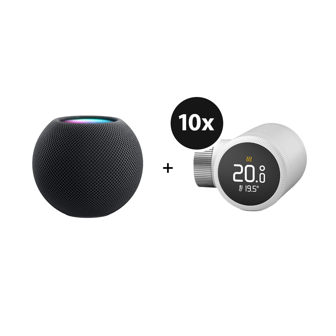 Apple Starter Set Heizen - mit HomePod Mini + 10 tado° X Heizkörper-Thermostaten