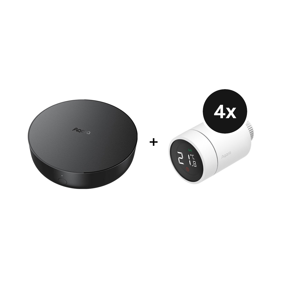 Aqara Starter Set Heizen - mit Hub M2 und 4 Heizk&ouml;rperthermostaten E1