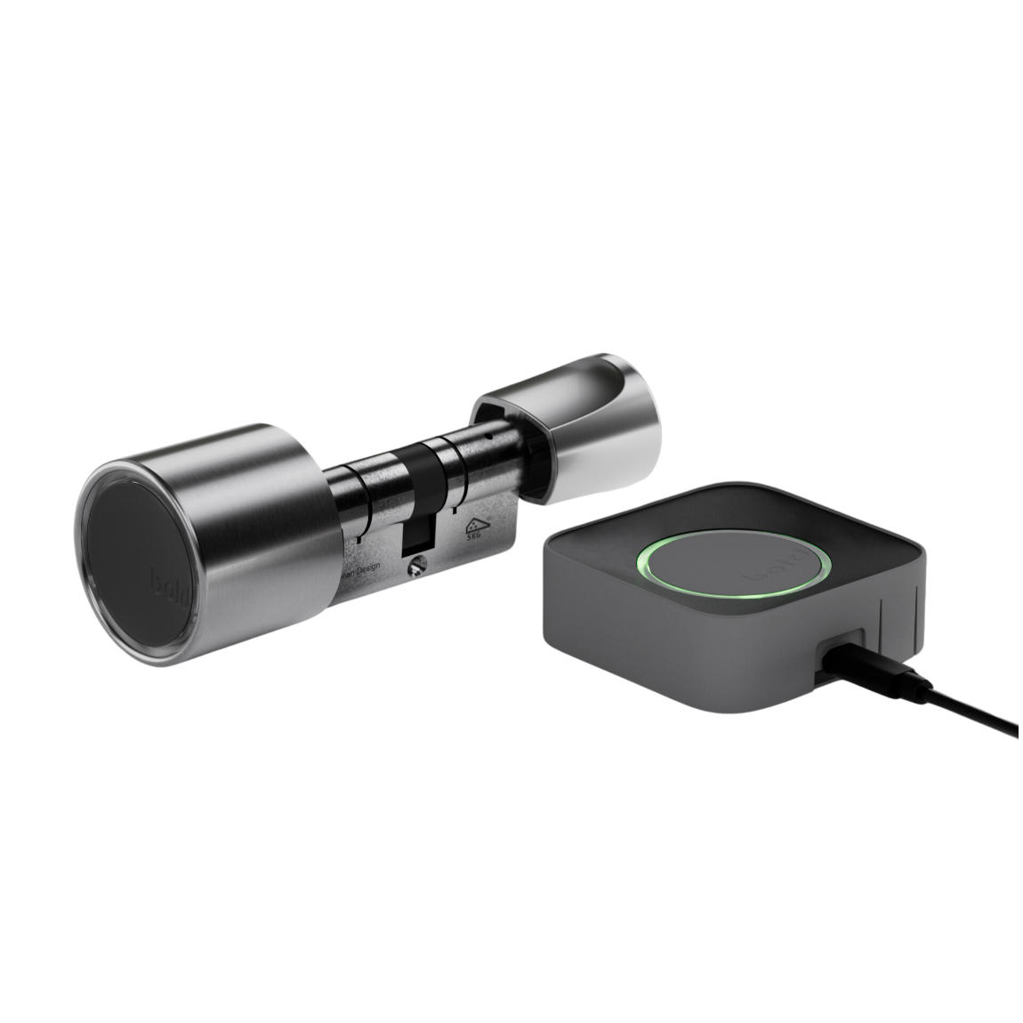 Bold Elite Starter Set - mit Connect - Bridge + SX33 Türschloss - Silber