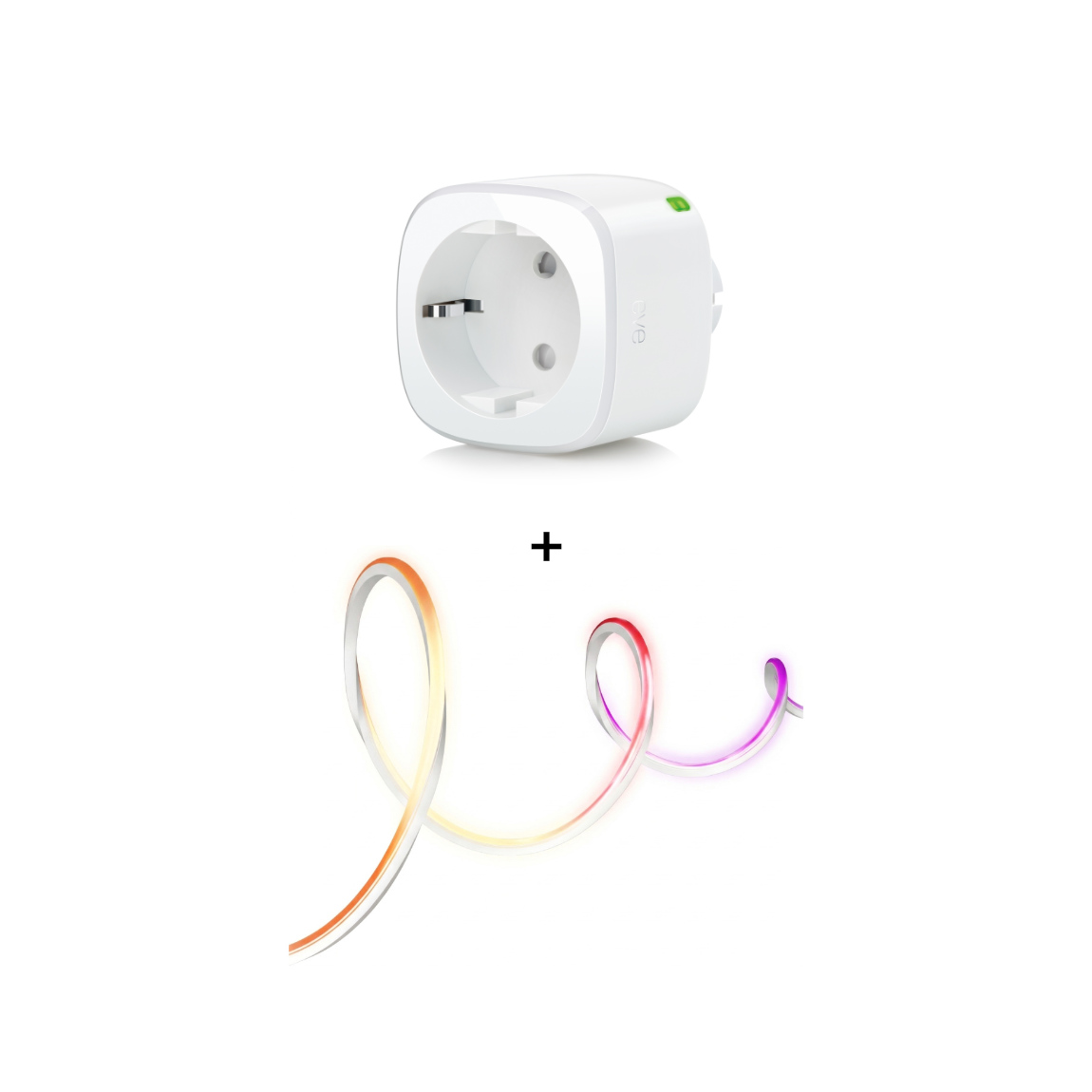Eve Energy Matter - Steckdose + tink Basics Matter Neon Light Strip - 3m LED-Streifen