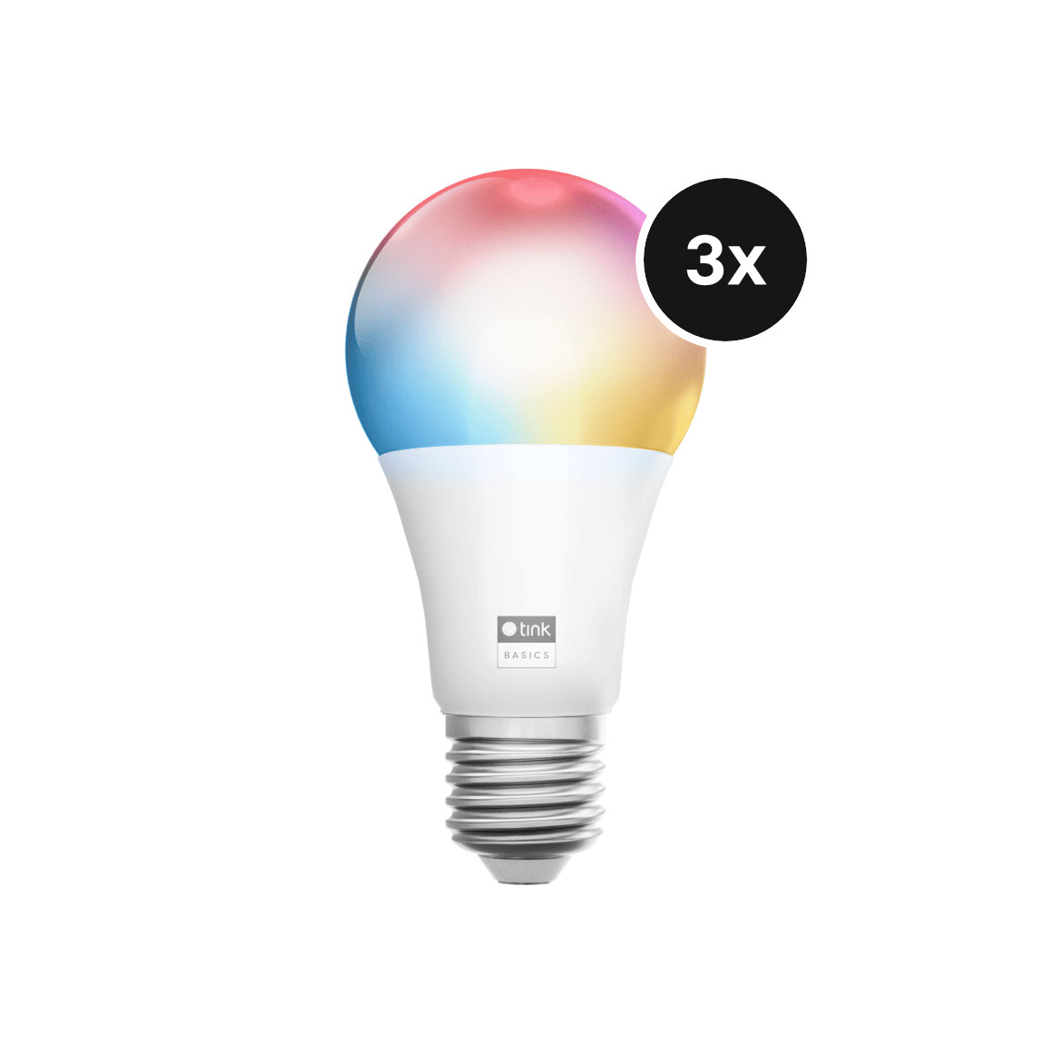 tink Basics Matter White & Color E27 Bulb - Dimmbares Leuchtmittel - 3er-Set