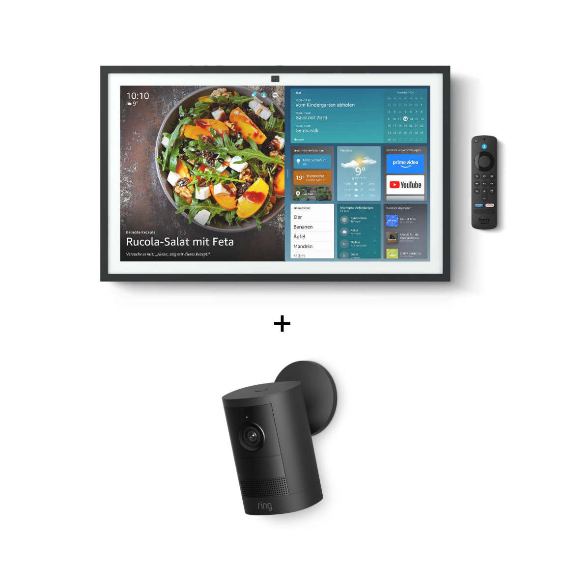 Amazon Echo Show 21 - Neueste Gen. mit Alexa+ und Fernbedienung - Weiß