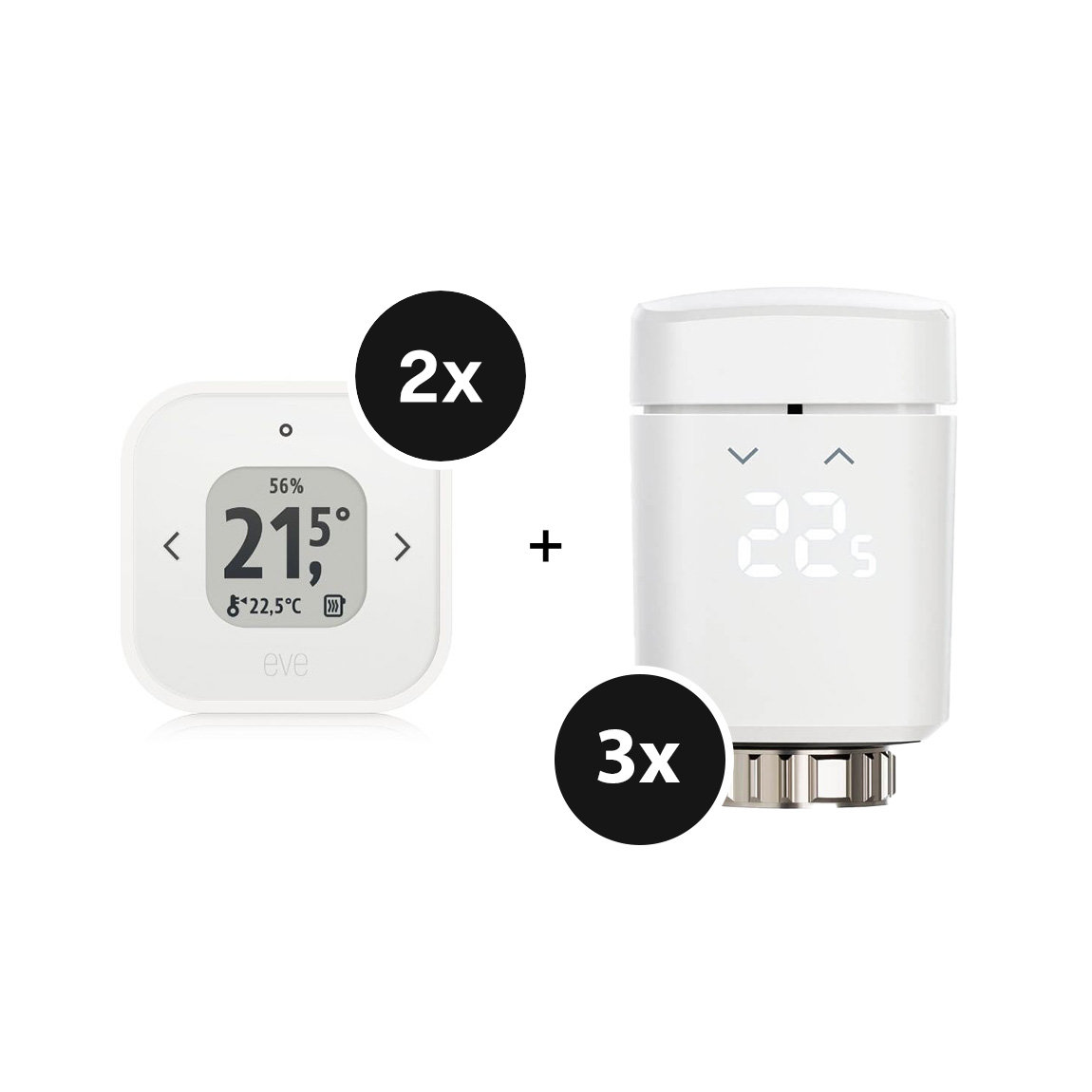 Eve Thermo Raumkomfort-Set - mit 2x Thermo Control Matter + 3x Thermo Matter