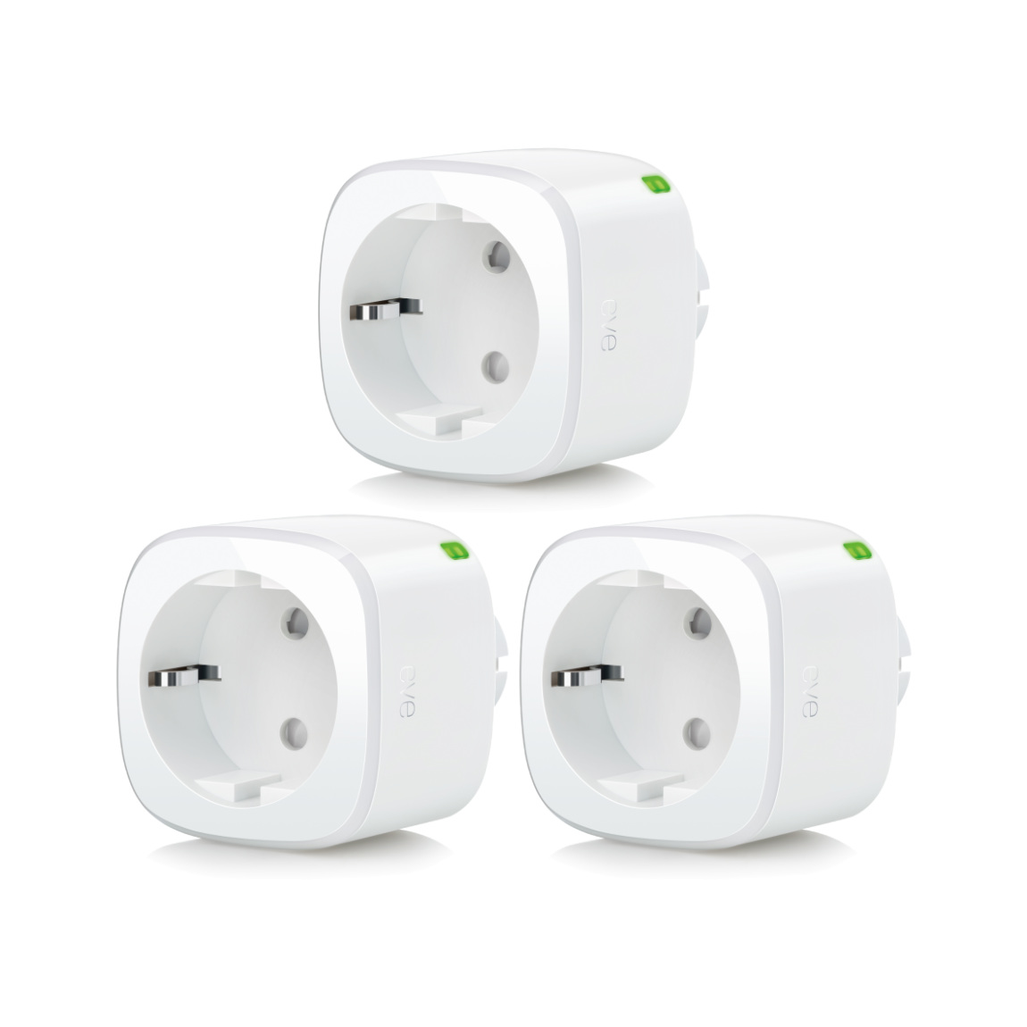 Eve Energy Matter - Smarte Steckdose mit Verbrauchsmessung - 3er-Set