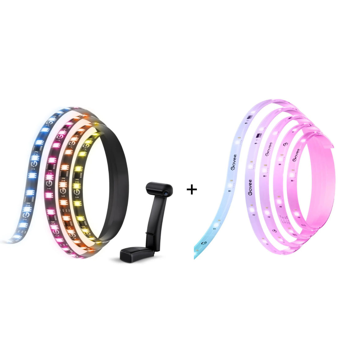 Govee Set - mit Envisual TV-Hintergrundbeleuchtung T2 für 55-65 Zoll + Lichtband - Strip Light