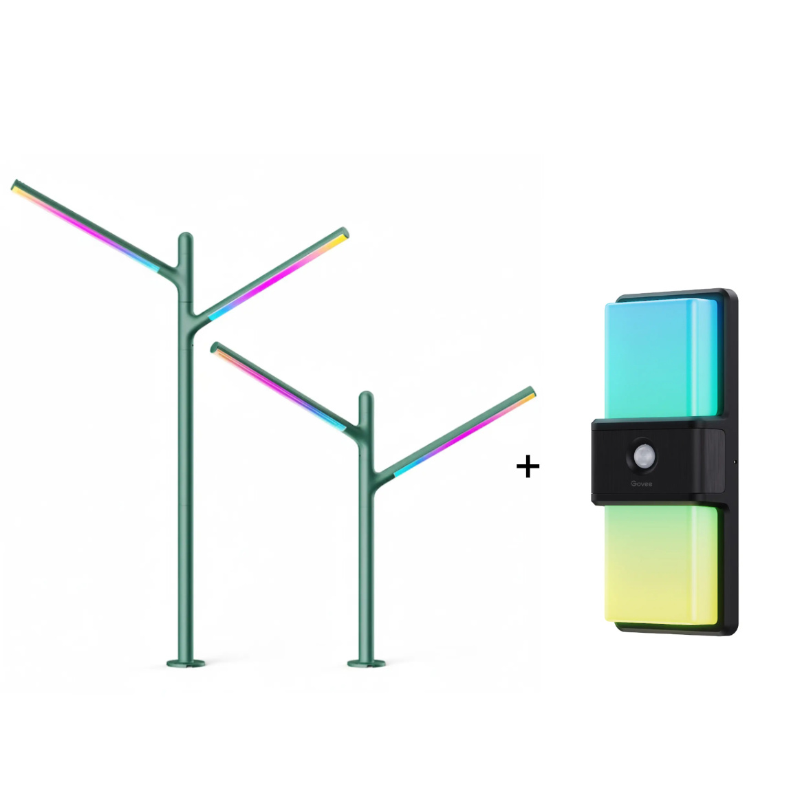 Govee Set - mit Gartenleuchten - Outdoor Garden Lights + Außen-Wandleuchte - Outdoor Wall Light