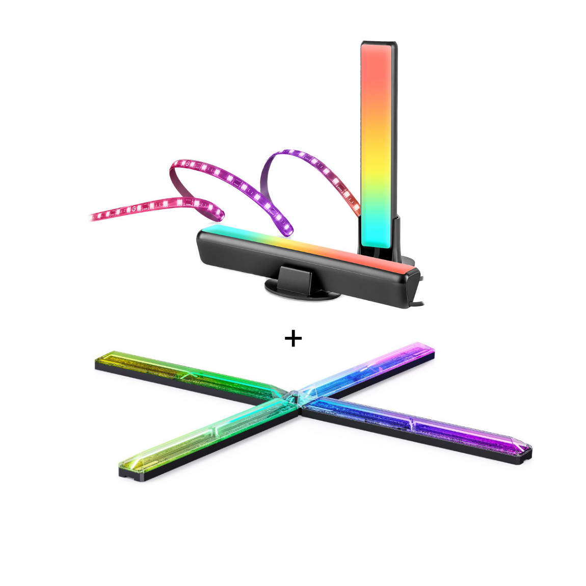 Govee Set - mit PC Monitor Pro Kit für 27-34 Zoll + Gaming Wandleuchte - Gaming Wall Light