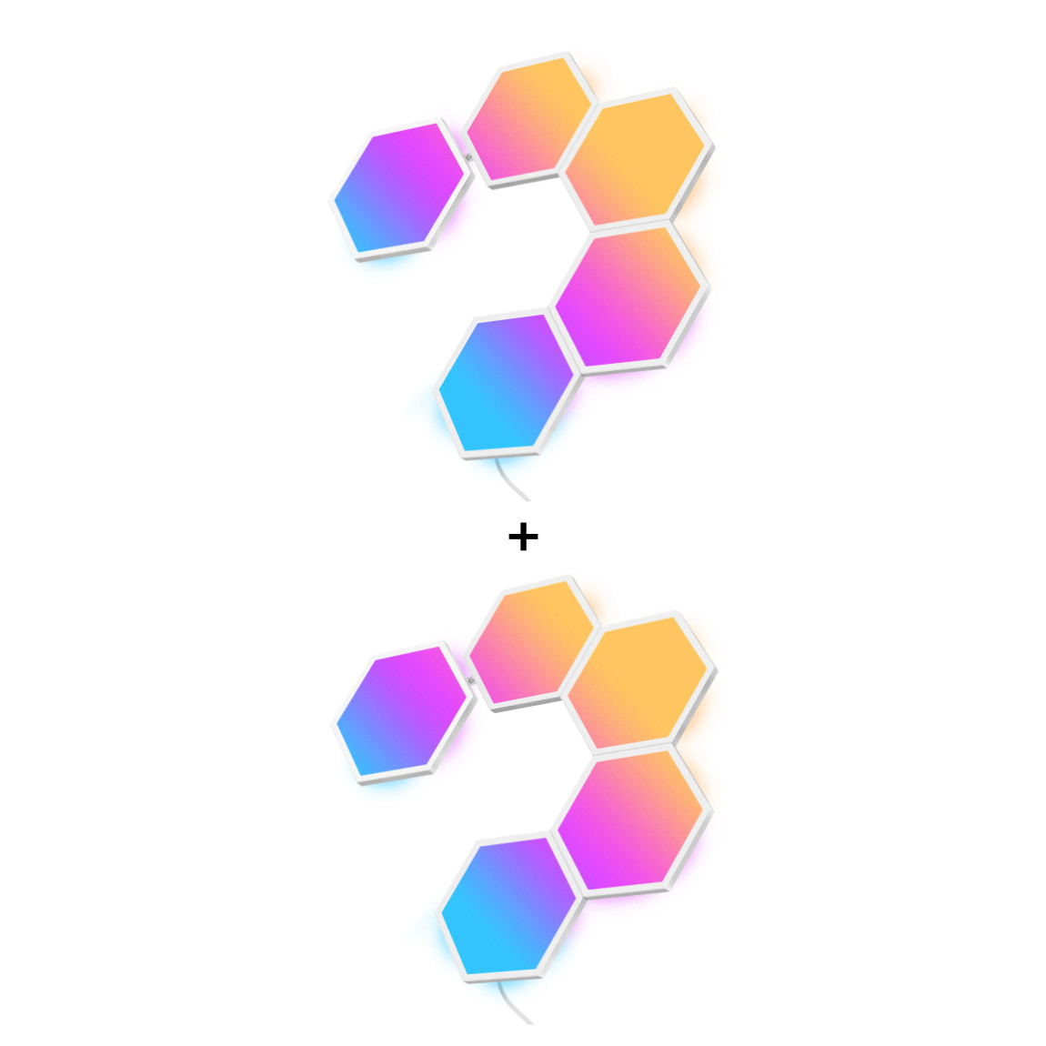 Govee Wandleuchten - Glide Hexa Light Panels - 10er-Set