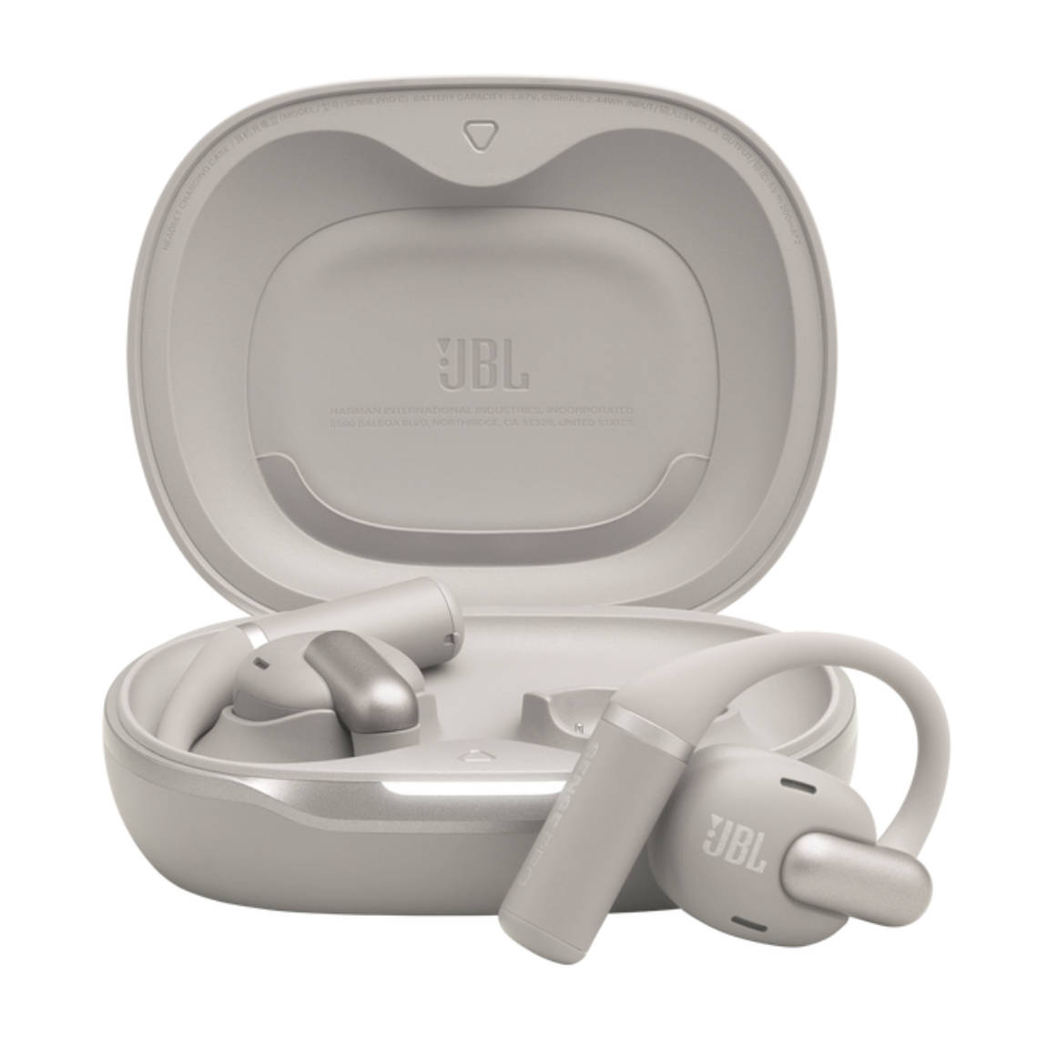 Kopfhörer JBL Sense Pro kabellos Bluetooth TWS mit Geräuschunterdrückung, Mikrofon, IP54, Grau