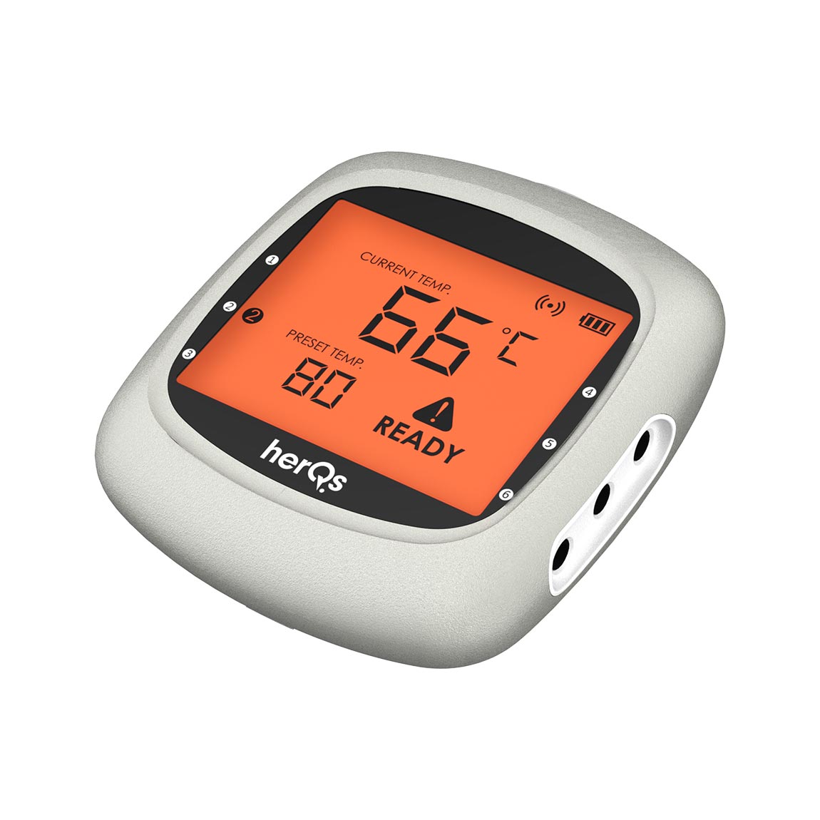 HerQs EasyBBQ Pro - Grillthermometer - Schwarz