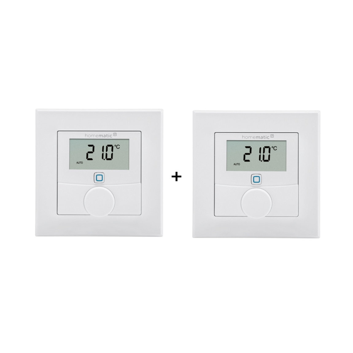 Homematic IP Wandthermostat mit Luftfeuchtigkeitssensor 2er-Set