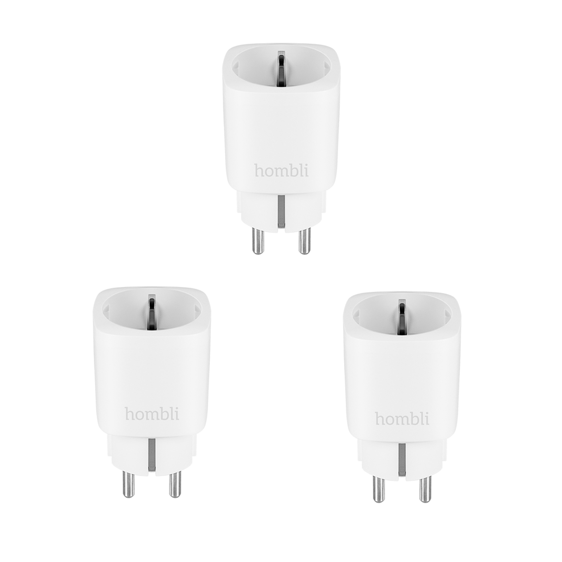 Hombli Smart Steckdose 2er-Pack + gratis Smart Steckdose - Weiß Bundle