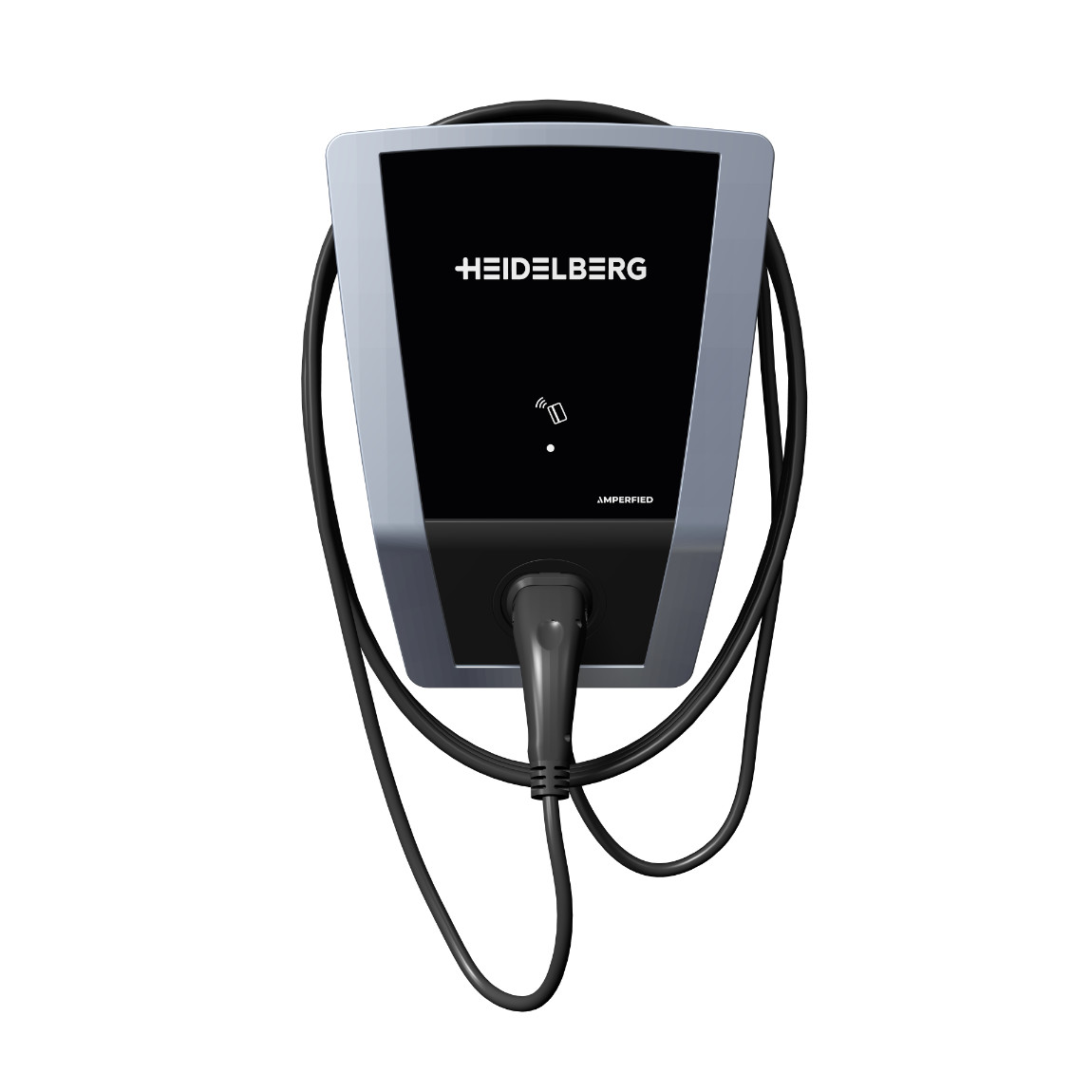 Heidelberg Wallbox Connect.Home 11kW mit Typ 2 Ladekabel 7,5m - Schwarz (+GRATIS Hombli Lichterkette)