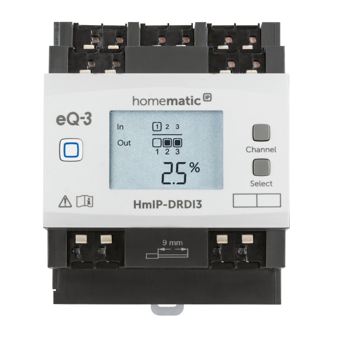 Homematic IP Dimmaktor für Hutschienenmontage – 3-fach - Weiß