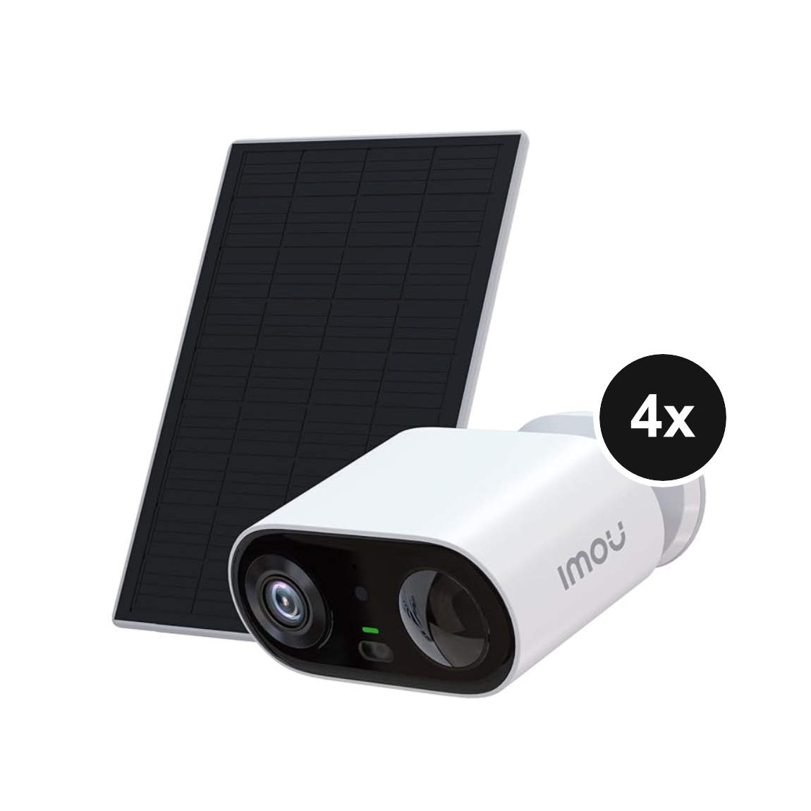 Imou Cell Go Full Color - 2K WLAN-Akku-Außenkamera mit Solarpanel & farbiger Nachtsicht - 4er-Set