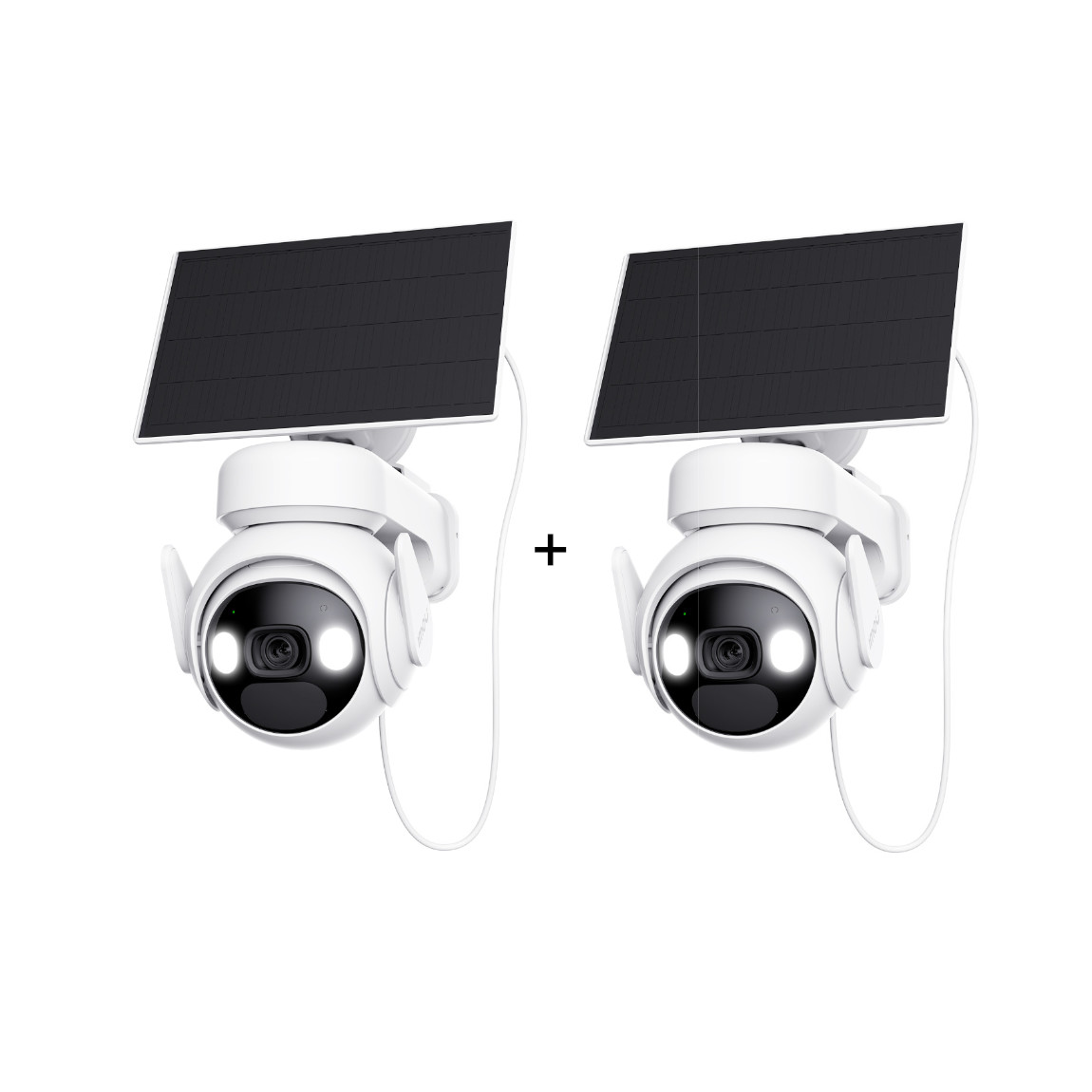 Imou Cell PT Lite with Solar Panel - 2K WLAN-Akku-Außenkamera mit Schwenk-/Neigefunktion - 2er-Set