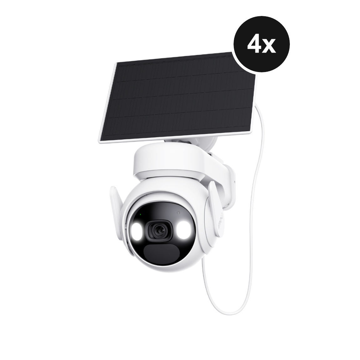 Imou Cell PT Lite with Solar Panel - 2K WLAN-Akku-Außenkamera mit Schwenk-/Neigefunktion - 4er-Set