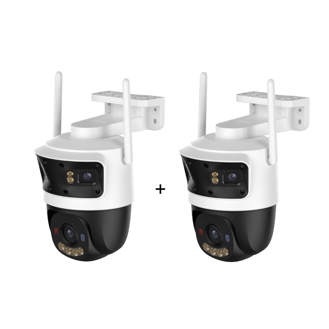 Imou Cruiser Triple 11MP - Triple-Lens WLAN-Außenkamera mit Schwenk-/Neigefunktion - 2er-Set