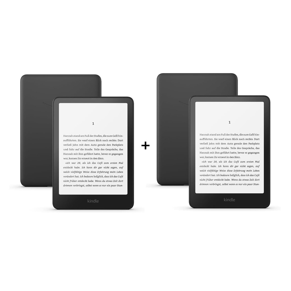 Amazon Kindle Paperwhite (16 GB) - 2er-Set (+GRATIS Hombli Lichterkette)