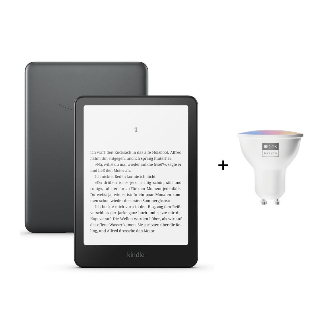 Amazon Kindle Paperwhite Signature Edition - 2024 (32 GB) + tink Basics Matter White & Color GU10 Bulb