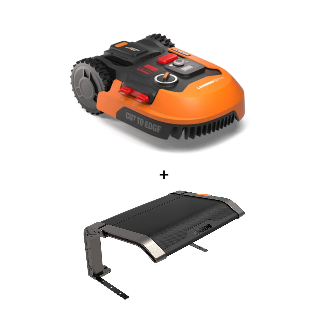 WORX Landroid Plus WR167E M&auml;hroboter mit Begrenzungskabel f&uuml;r G&auml;rten bis 700m&sup2;